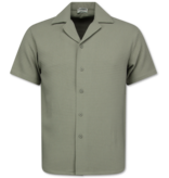 Enos  Geripptes Oversize Hemd – Sommer Set für Herren – Zweiteiliges Set – Kombi Set – MG 009 – Grau