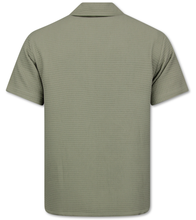 Enos  Geripptes Oversize Hemd – Sommer Set für Herren – Zweiteiliges Set – Kombi Set – MG 009 – Grau