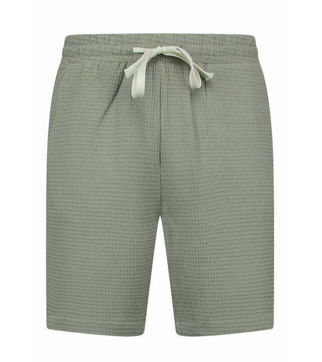 Enos  Geripptes Oversize Hemd – Sommer Set für Herren – Zweiteiliges Set – Kombi Set – MG 009 – Grau