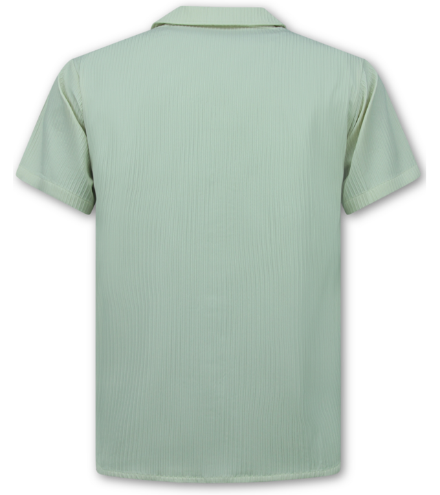 Enos Geripptes Oversize Hemd – Sommer Set für Herren – Shorts für Herren / Oversize Hemd für Herren – Twinset – F 919 – Beige