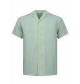 Enos Geripptes Oversize Hemd – Sommer Set für Herren – Shorts für Herren / Oversize Hemd für Herren – Twinset – F 919 – Beige