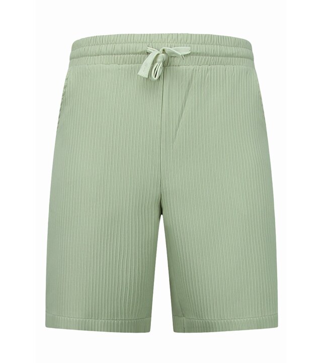 Enos Twinset – Sommer Set Herren – Geripptes Oversize Hemd – Herren Shorts / Oversize T Shirt Herren – F 919 – Braun