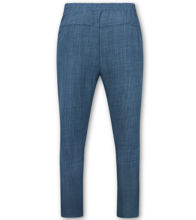 Enos Leinen Twinset – Leinen Sommerset für Herren – Leinenhemd für Herren – Sommerhose für Herren – MG 011 – Blau