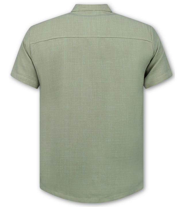 Enos Leinen Sommerset für Herren – Leinen Twinset für Herren – Leinenhemd für Herren – Sommerhose für Herren – MG 012 – Khaki