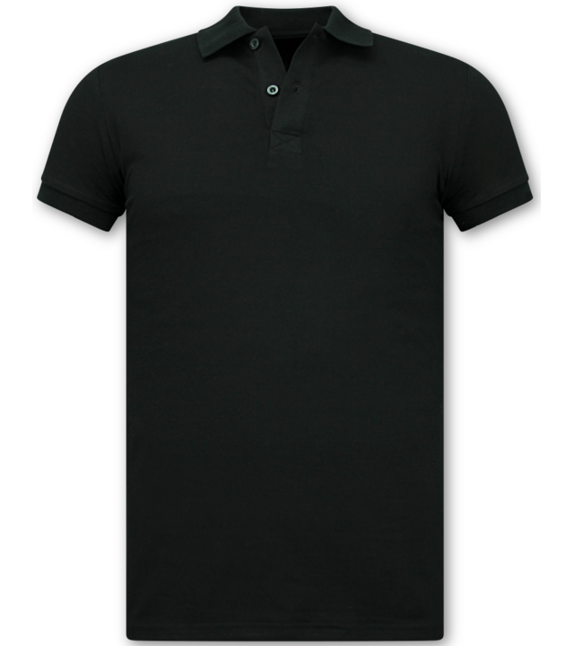 True Rise Herren Poloshirt – Kurzarm Poloshirt für Herren – Slim Fit Poloshirt für Herren – A150 – Schwarz