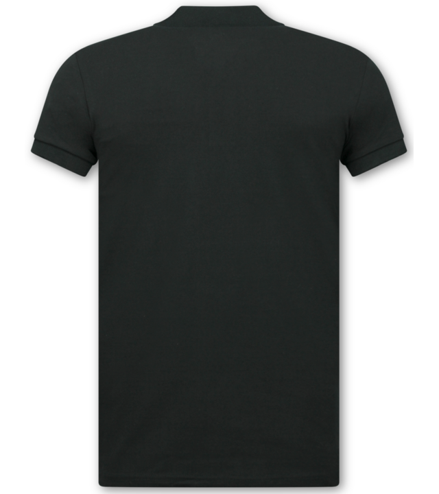 True Rise Herren Poloshirt – Kurzarm Poloshirt für Herren – Slim Fit Poloshirt für Herren – A150 – Schwarz