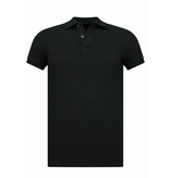 True Rise Herren Poloshirt – Kurzarm Poloshirt für Herren – Slim Fit Poloshirt für Herren – A150 – Schwarz