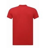 True Rise Herren Polohemd – Kurzarm Poloshirt für Herren – Slim Fit – A150 – Rot