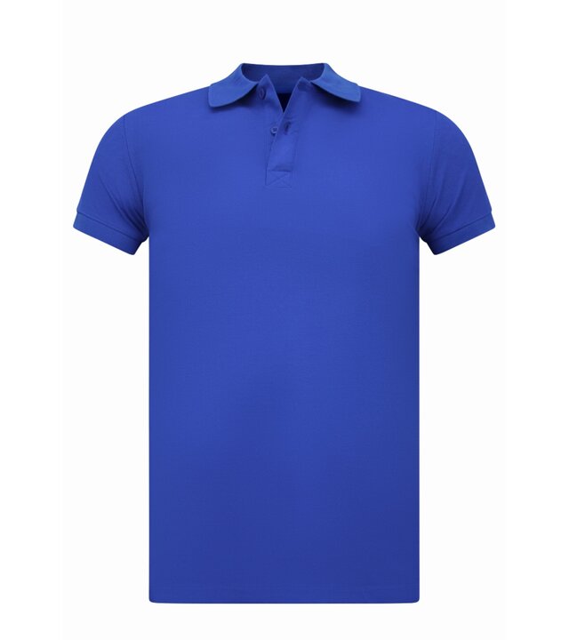 True Rise Herren Poloshirt – Kurzarm Poloshirt für Herren – Slim Fit – A150 – Kobaltblau