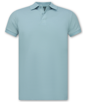 True Rise Poloshirt – Kurzarm Poloshirt für Herren – Slim Fit – A150 – Hellblau