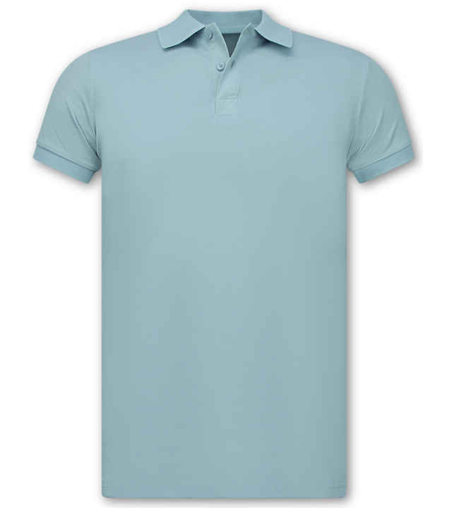 True Rise Poloshirt – Kurzarm Poloshirt für Herren – Slim Fit – A150 – Hellblau