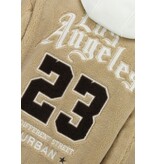 Enos Teddy Mantel für Herren mit Kapuze – Oversized Baseballjacke – Mittelschwerer Mantel für Herren – 537 – Braun