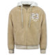 Oversized Baseballjacke für Herren – Teddyjacke – Mittelschwere Jacke für Herren – 535 – Braun