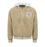 Enos Oversized Baseballjacke für Herren – Teddyjacke – Mittelschwere Jacke für Herren – 535 – Braun