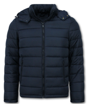 Enos Herren Kapuzenjacke – Schmale Passform – Mittelschwere Jacke – 8210 – Blau