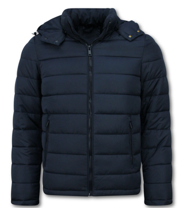 Enos Herren Kapuzenjacke – Schmale Passform – Mittelschwere Jacke – 8210 – Blau