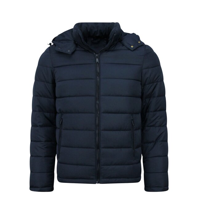 Enos Herren Kapuzenjacke – Schmale Passform – Mittelschwere Jacke – 8210 – Blau