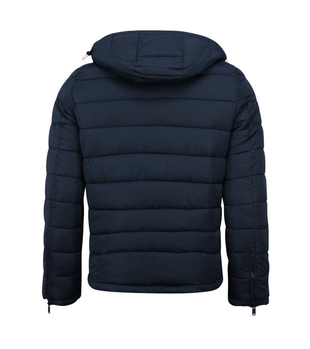 Enos Herren Kapuzenjacke – Schmale Passform – Mittelschwere Jacke – 8210 – Blau