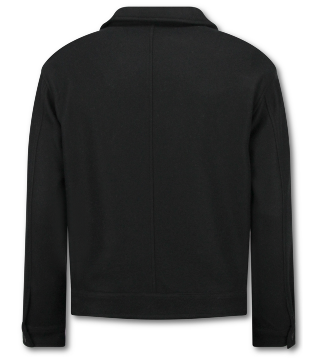 Enos Herrenjacke – Mittelschwere Herrenjacke – Herren Overshirt – 528 – Schwarz