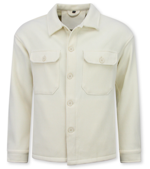 Enos Herren Overshirt mit Taschen – Herrenjacke – Mittelschwere Herrenjacke – 520 – Beige