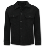 Enos Flanellhemd für Herren mit Taschen – Herrenjacke – Mittelschwere Herrenjacke – 520 – Schwarz