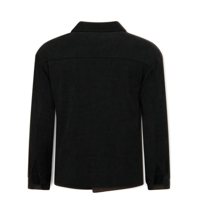 Enos Flanellhemd für Herren mit Taschen – Herrenjacke – Mittelschwere Herrenjacke – 520 – Schwarz