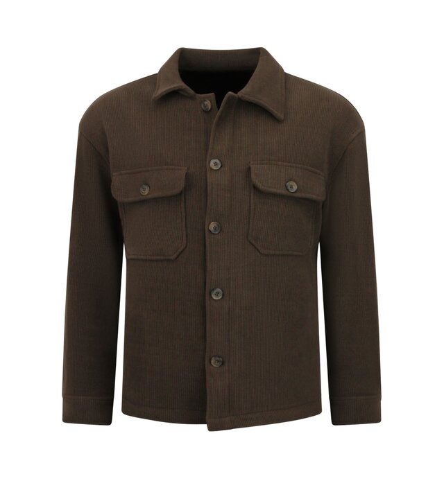 Enos Flanellhemd für Herren mit Taschen – 520 – Dunkelbraun