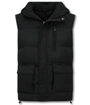 Enos Herren Bodywarmer – Herren Bodywarmer mit Taschen – 901 – Schwarz