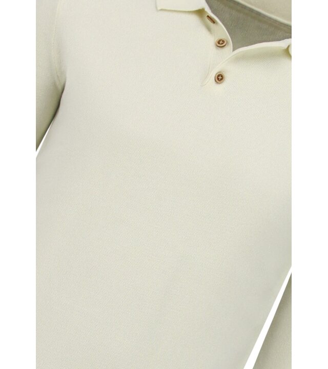Enos  Herrenpullover – Eleganter Herrenpullover mit Polokragen – 536 – Beige