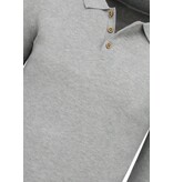 Enos  Herrenpullover - Herren Langarm Poloshirt - 536 -  Grau