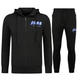 TopStar Herren Trainingsanzug – ICON Trainingsanzug – Jogginganzug für Erwachsene – Home Anzug – Herren Set – 5732 – Schwarz/Blau