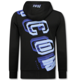 TopStar Herren Trainingsanzug – ICON Trainingsanzug – Jogginganzug für Erwachsene – Home Anzug – Herren Set – 5732 – Schwarz/Blau