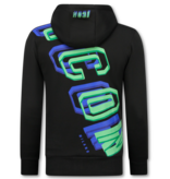 TopStar Herren Jogginganzug – Trainingsanzug – Trainingsanzug ICON – Hausanzug – Zweiteiler – 5732 – Schwarz/Grün