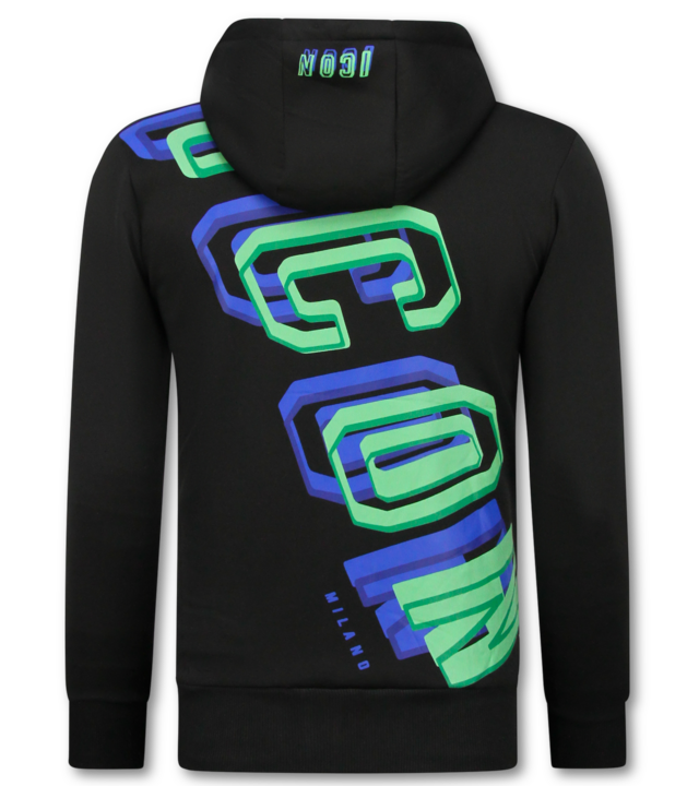 TopStar Herren Jogginganzug – Trainingsanzug – Trainingsanzug ICON – Hausanzug – Zweiteiler – 5732 – Schwarz/Grün