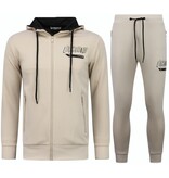 TopStar Trainingsanzüge – Trainingsanzug ICON – Jogginganzug Herren – Homesuit Herren Erwachsene – Twinset – 5732 – Braun