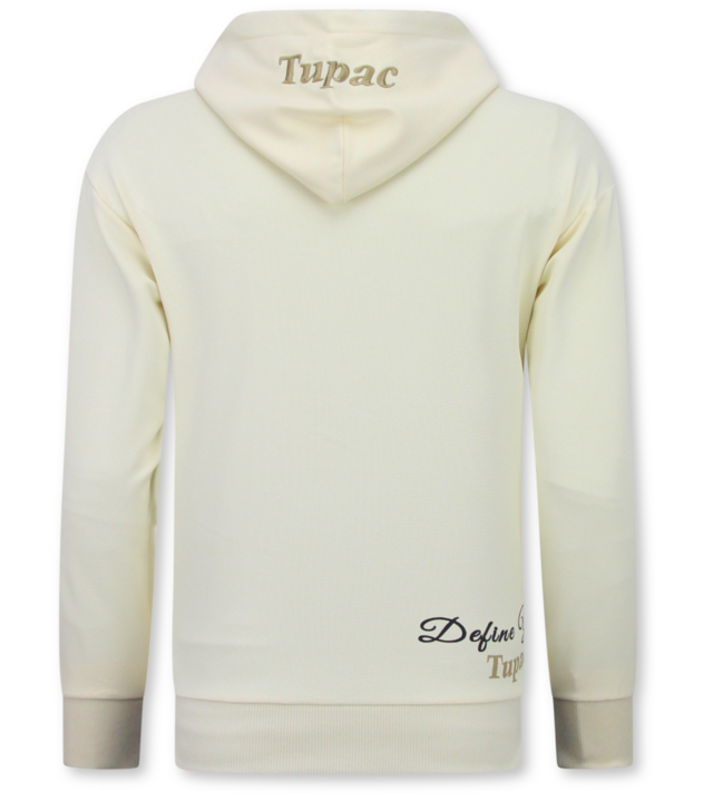 TopStar 2Pac Trainingsanzug Hoodie für Herren – Tupac Trainingsanzug Hoodie – Heimtrainer für Herren (Erwachsene) – 672 – Gelb/Beige