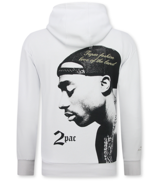 TopStar Tupac Trainingsanzug – 2Pac Jogginganzug mit Kapuze für Herren – Heimtrainer für Herren (Erwachsene) – 663 – Weiß