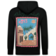 Oversized Hoodie für Herren mit Kapuze – Algerien Print – Dick gewebt – 5816 – Schwarz