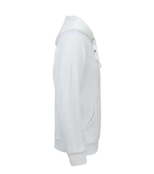 True Rise Oversized Hoodie für Herren mit Kapuze – ICONS Basic – Dick gewebt – 5808 – Weiß