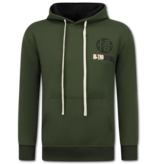 True Rise Oversized Hoodie für Herren mit Kapuze – GOKO Ultra Print – Dick gewebt – 5562 – Grün