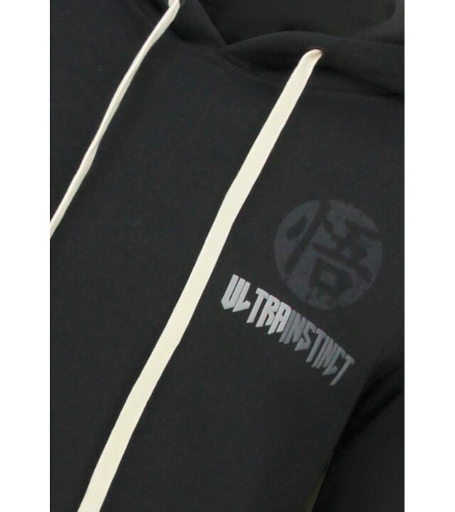 True Rise Oversized Hoodie für Herren mit Kapuze – GOKO Ultra Print – Dick gewebt – 5562 – Schwarz