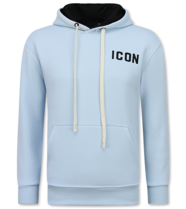 True Rise Oversized Hoodie für Herren mit Kapuze – ICON Dollar Print – Dick gewebt – 5567 – Blau