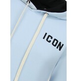 True Rise Oversized Hoodie für Herren mit Kapuze – ICON Dollar Print – Dick gewebt – 5567 – Blau