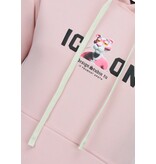 True Rise Oversized Hoodie für Herren mit Kapuze – ICON Panther Print – Dick gewebt – 5795 – Pink