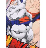 True Rise Oversized Hoodie für Herren mit Kapuze – Dragon Ball Print – Dick gewebt – 5682 – Pink