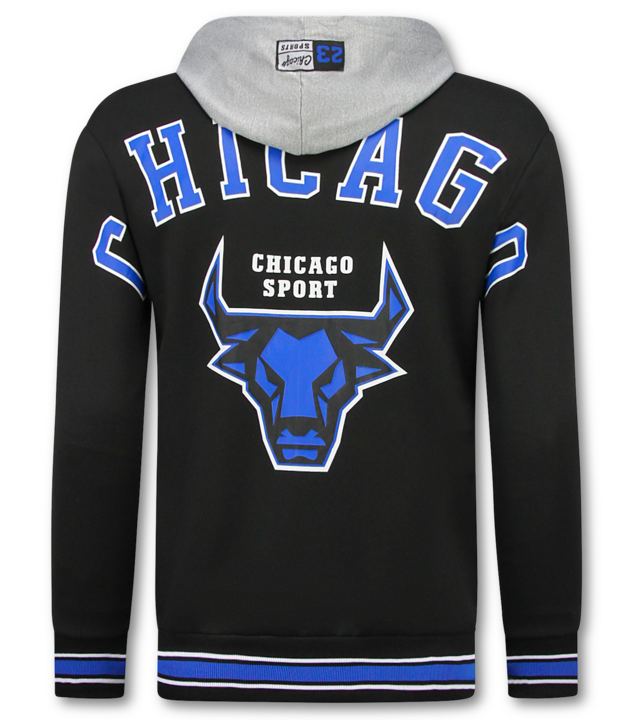 TopStar Chicago Bulls Herren Trainingsanzüge – Herren Jogginganzug – Herren Heimanzug – 5591 – Schwarz/Blau