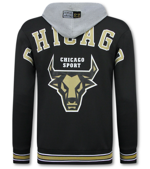TopStar Chicago Bulls Herren Trainingsanzüge – Herren Jogginganzug – Herren Heimanzug – 5591 – Schwarz/Gelb