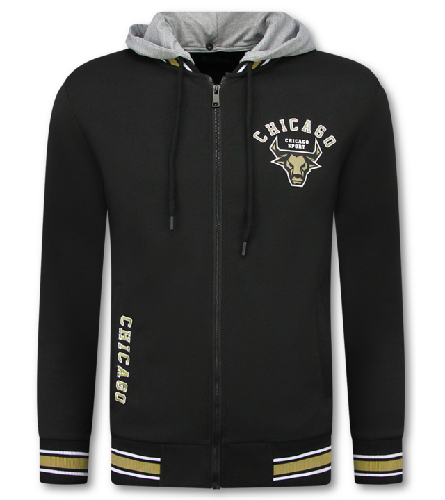 TopStar Chicago Bulls Herren Trainingsanzüge – Herren Jogginganzug – Herren Heimanzug – 5591 – Schwarz/Gelb