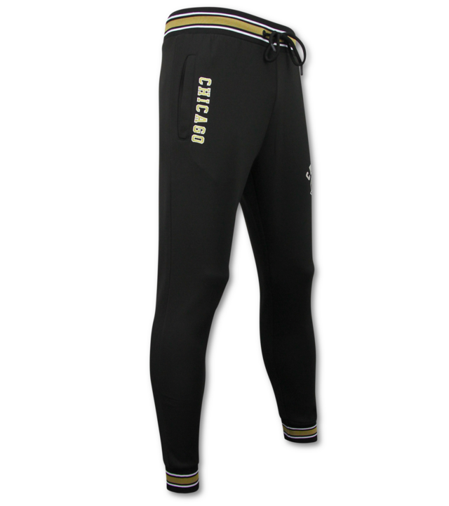 TopStar Chicago Bulls Herren Trainingsanzüge – Herren Jogginganzug – Herren Heimanzug – 5591 – Schwarz/Gelb