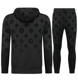 TopStar Dik Jogginganzug für Herren – Teddy Trainingsanzug für Herren – 5308 – Schwarz